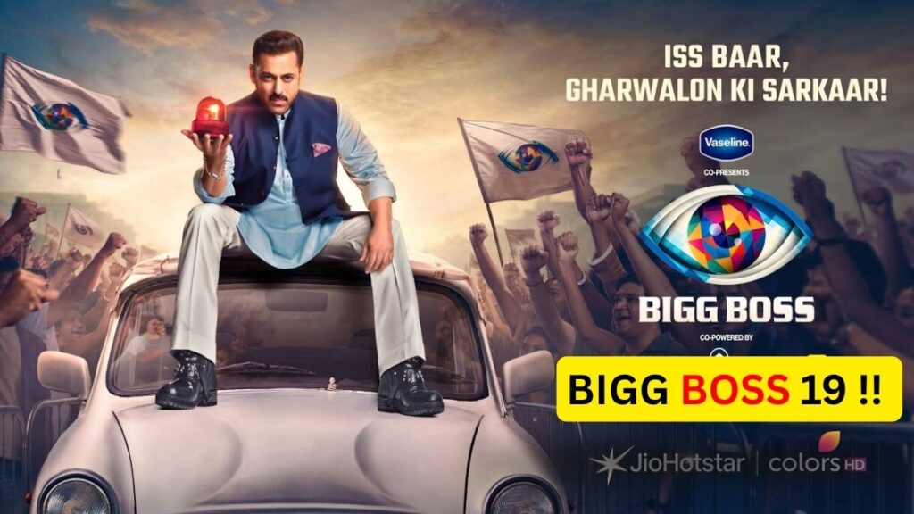 Salman Khan in Bigg Boss 19 trailer announcing Gharwalon ki Sarkaar theme