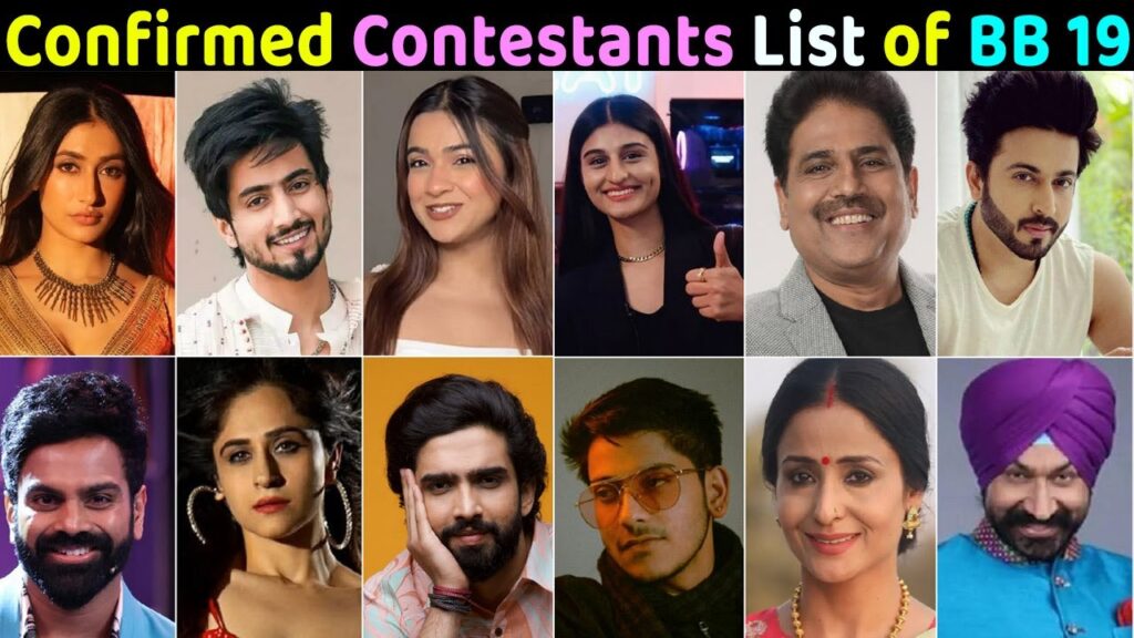 Leaked Bigg Boss 19 contestant list 2025 with Shailesh Lodha, Purav Jha and influencers