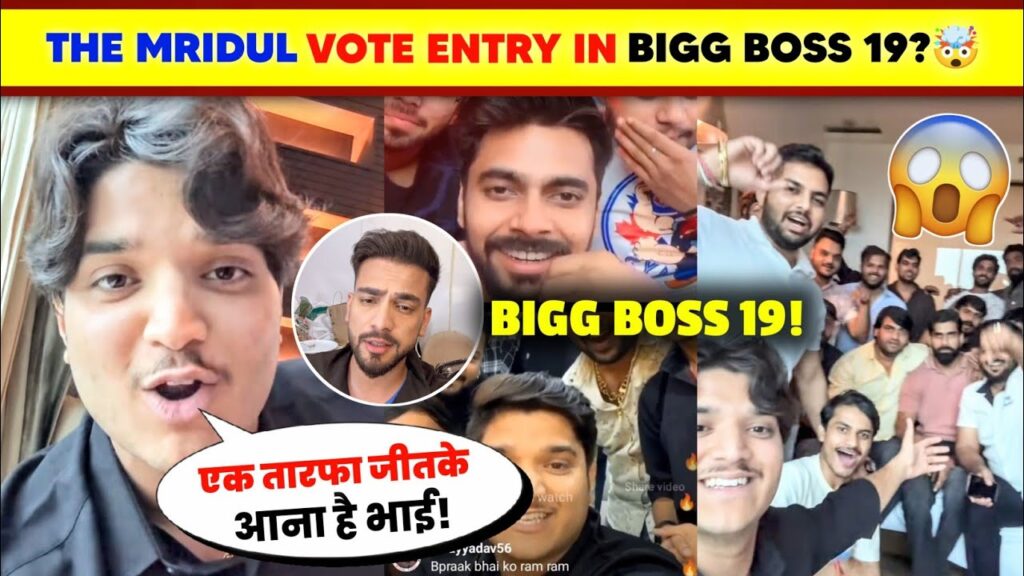 Mridul Tiwari Bigg Boss 19 vote entry